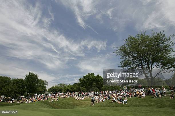 Course scenic of the 9th hole in the third and final round of the Allianz Championship held at Glen Oaks Country Club in West Des Moines, IA, on June...