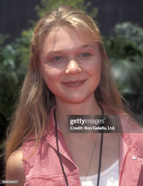 Actress Ariana Richards attends the Grand Opening Celebration of the New Universal Studios Theme Park Attraction - Jurassic Park: The Ride on June...