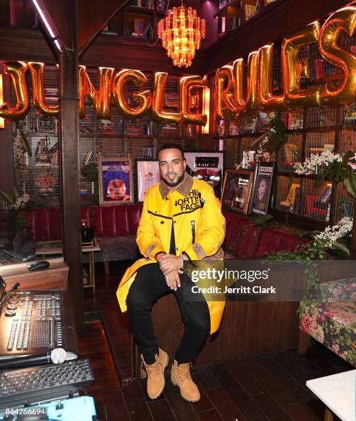 French Montana attends Ciroc & Epic Records present French Montana "Jungle Rules" Gold Dinner at Poppy on October 20, 2017 in Los Angeles, California.