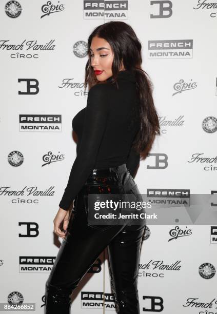 Chantel Jeffries attends Ciroc & Epic Records present French Montana "Jungle Rules" Gold Dinner at Poppy on October 20, 2017 in Los Angeles,...