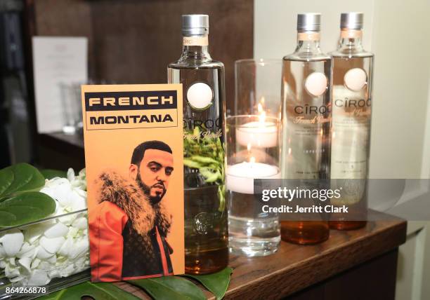 General view at Ciroc & Epic Records present French Montana "Jungle Rules" Gold Dinner at Poppy on October 20, 2017 in Los Angeles, California.