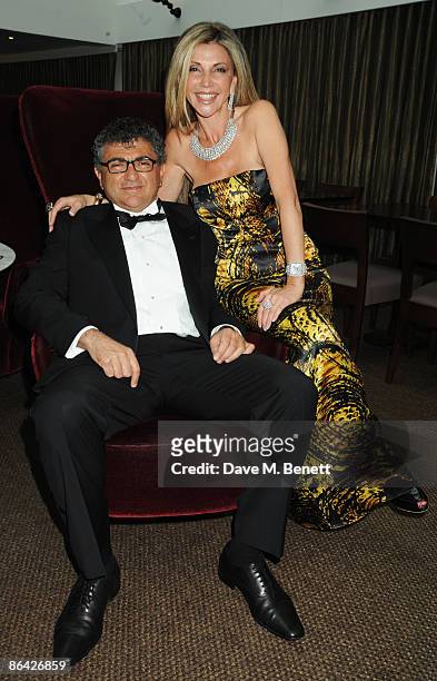 Vincent Tchenguiz and Lisa Tchenguiz attend the Gala screening of 'The World Unseen', at BAFTA on May 5, 2009 in London, England.