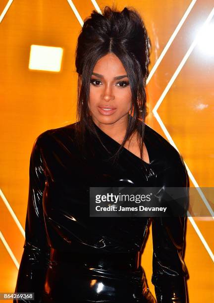 Ciara arrives to Bulgari store on Fifth Avenue on October 20, 2017 in New York City.