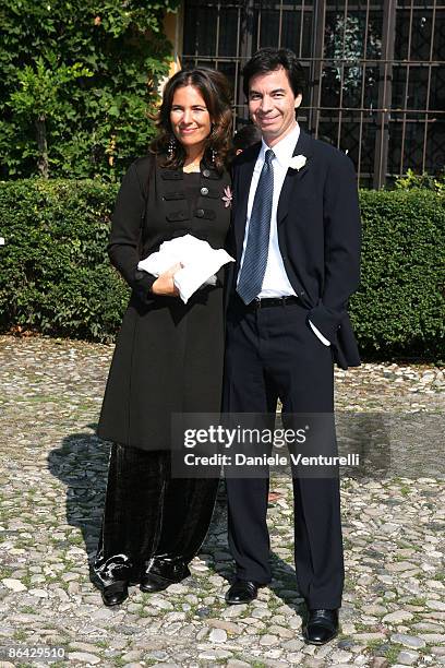Angelo Moratti and Roberta Armani