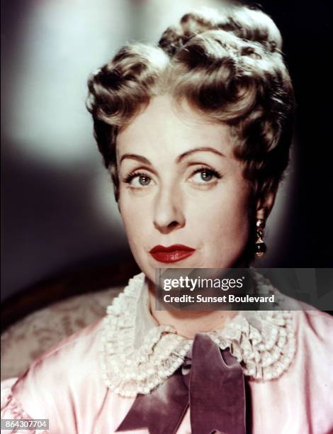 Danielle Darrieux on the set of Le rouge et le noir directed by Claude Autant-Lara