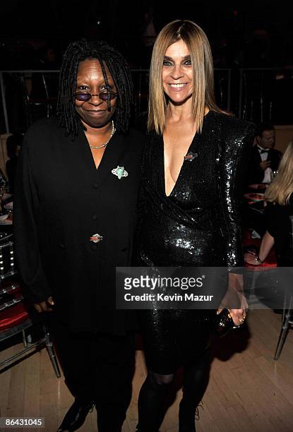 Whoopi Goldberg and Editor-In-Chief of French Vogue, Carine Roitfeld attends the Time's 100 Most Influential People in the World Gala at Rose Hall -...