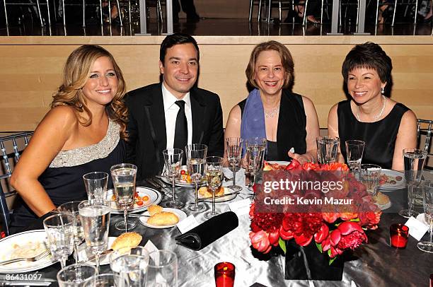 Nancy Juvonen, Jimmy Fallon and Chairman and CEO, TIME Inc., Ann Moore attends the Time's 100 Most Influential People in the World Gala at Rose Hall...