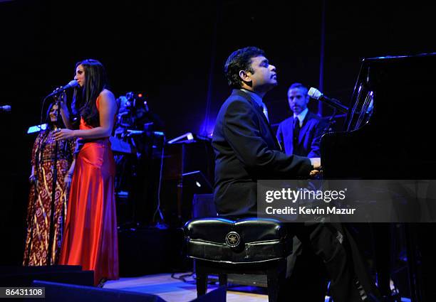 Falu, Alexys Schwartz and A.R. Rahman perform at Time's 100 Most Influential People in the World Gala at Rose Hall - Jazz at Lincoln Center on May 5,...