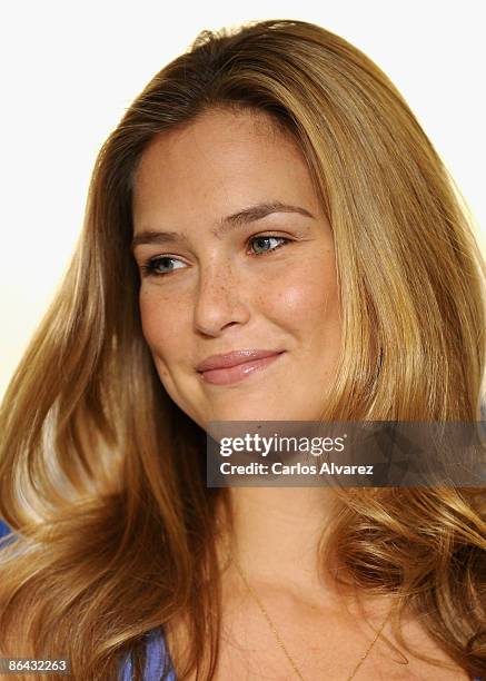 Model Bar Refaeli launches Reebok Fitness Program "Jukari Fit to Fly" at Puerta de America Hotel on May 6, 2009 in Madrid, Spain.