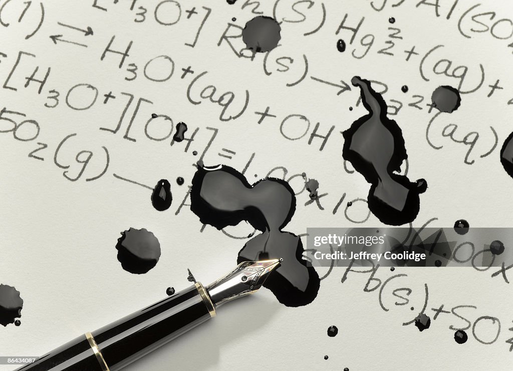 Ink Spill on Equations