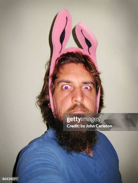 psycho bunny - costume rabbit ears stock pictures, royalty-free photos & images