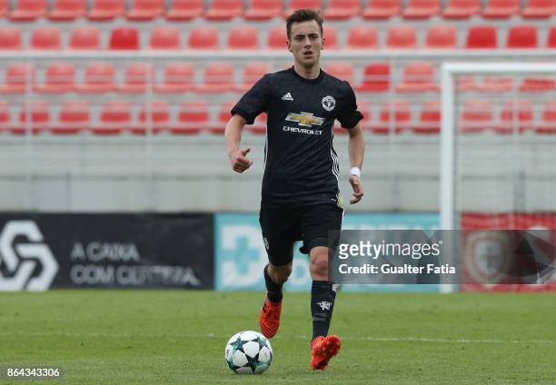Manchester United FC midfielder Lee OConnor in action during the UEFA Youth League match between SL Benfica and Manchester United FC at Caixa Futebol...
