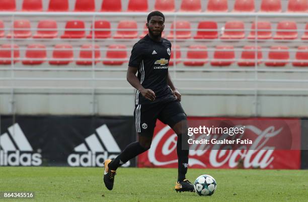 Manchester United FC defender Ro-Shaun Williams in action during the UEFA Youth League match between SL Benfica and Manchester United FC at Caixa...