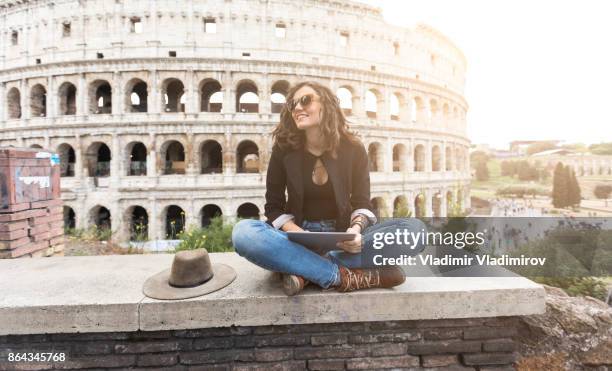 Woman sitting legs crossed and resting