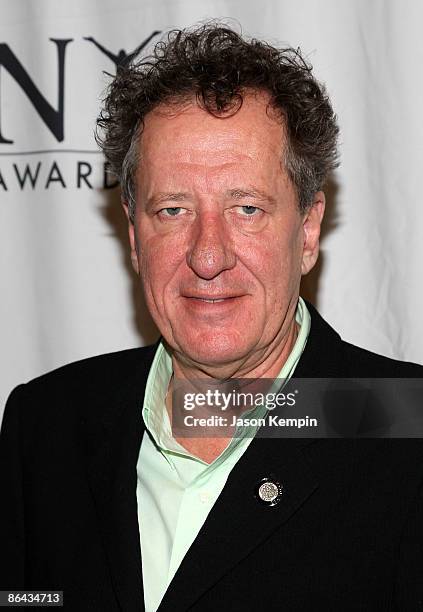 Actor Geoffrey Rush attends the 2009 Tony Awards Meet the Nominees press reception at The Millennium Broadway Hotel on May 6, 2009 in New York City.