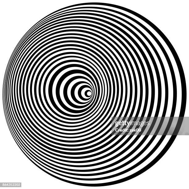 optical art. cover design template - spiral stock illustrations