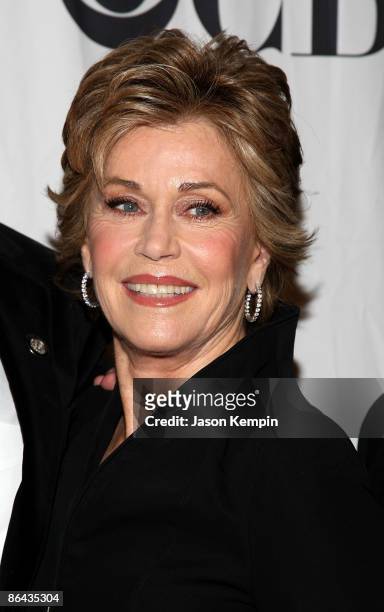 Actress Jane Fonda attends the 2009 Tony Awards Meet the Nominees press reception at The Millennium Broadway Hotel on May 6, 2009 in New York City.
