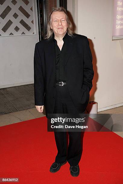 Christopher Hampton attends the UK Premiere of 'Cheri' held at The Cine lumiere, Institut Francais, South Kensington on May 06, 2009 in London,...