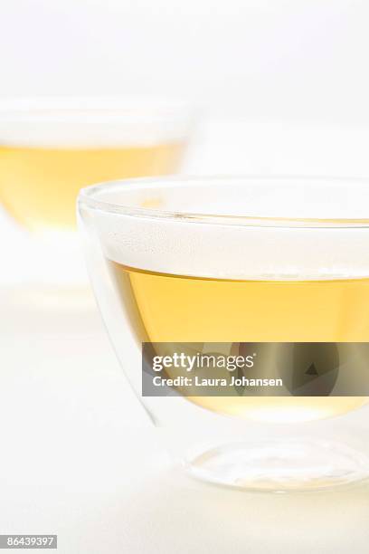 close-up of white tea - white tea stock pictures, royalty-free photos & images