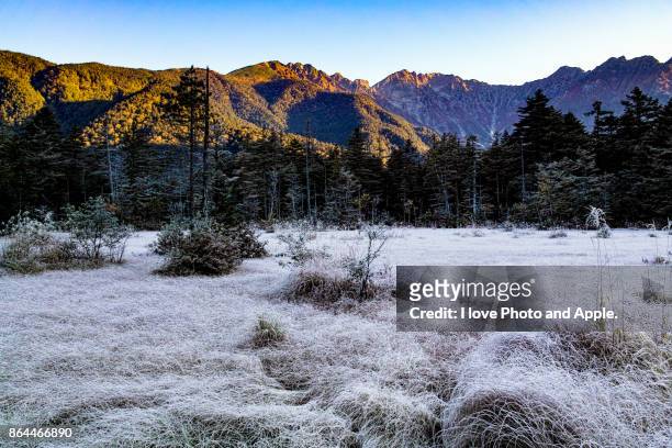 home away from home - kamikochi national park stock pictures, royalty-free photos & images