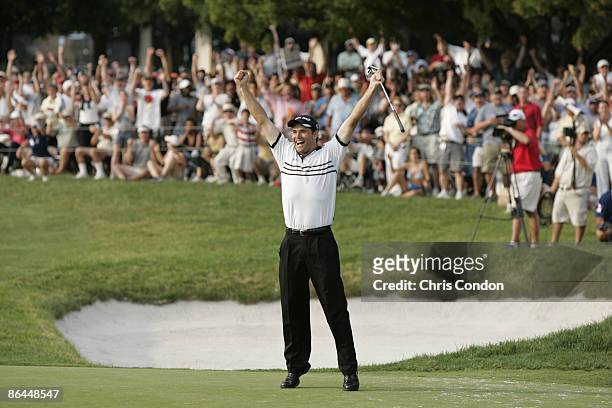 Padraig Harrington wins the Barclays Classic at the Westchester CC in Rye, NY. Sunday June 26, 2005