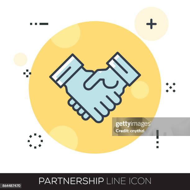 Partnerschaftlinesymbol, Stock-Foto