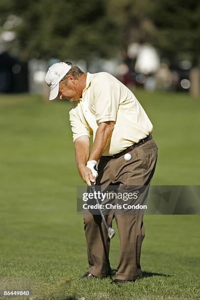 David Eger on the first hole during the first round of the Charles Schwab Cup Championship - Thursday October 27, 2005 at Sonoma Golf Club - Sonoma,...