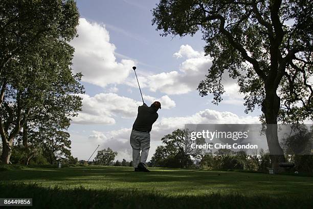 Craig Stadler tees off on during the first round of the Charles Schwab Cup Championship - Thursday October 27, 2005 at Sonoma Golf Club - Sonoma,...