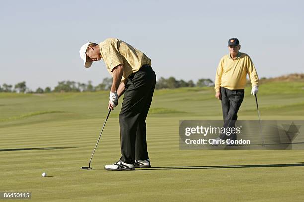 Jack and Jackie Nicklaus on in the first round of the MBNA Father/Son Challenge at ChampionsGate golf course, ChampionsGate, FL Saturday, December 3...