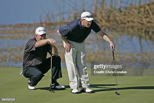 Hale and Steve Irwin compete in the first round of the MBNA Father/Son Challenge at ChampionsGate golf course, ChampionsGate, FL Saturday, December 3...