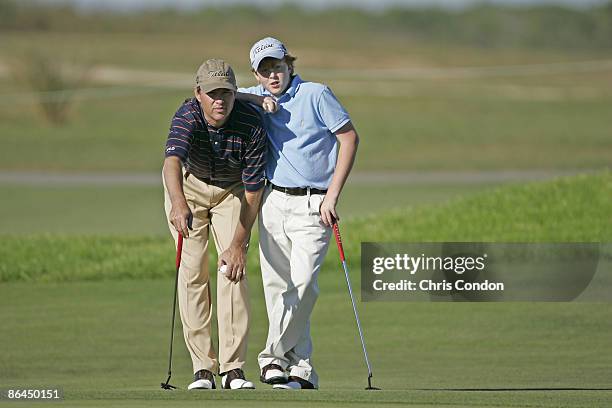 Davis and Dru Love on in the first round of the MBNA Father/Son Challenge at ChampionsGate golf course, ChampionsGate, FL Saturday, December 3 2005