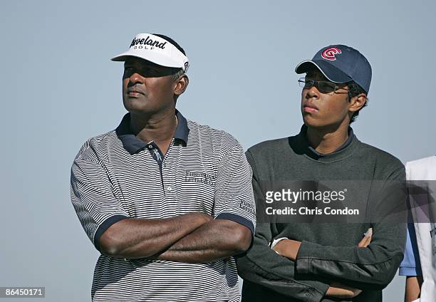 Vijay and Qass Singh compete in the first round of the MBNA Father/Son Challenge at ChampionsGate golf course, ChampionsGate, FL Saturday, December 3...