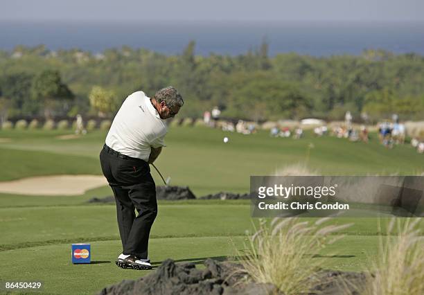 Fuzzy Zoeller in action during the second round of the 2006 Mastercard Championship at Hualalai resort, Kona, Hawaii. January 21,2006
