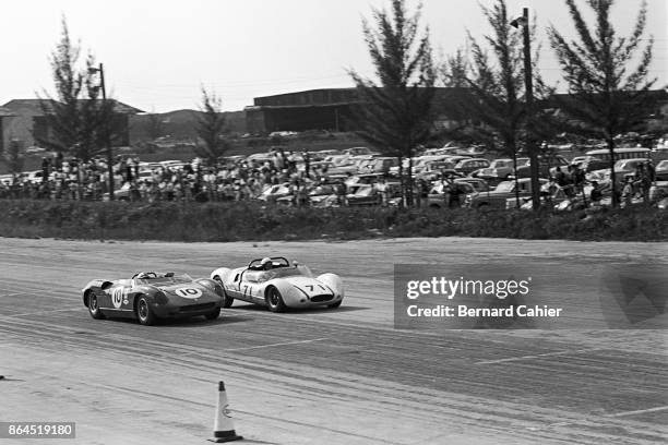 Pedro Rodriguez, Ferrari 250 P, Cooper Monaco T49 Ford , Nassau Speed Week, Nassau, 12 August 1963.