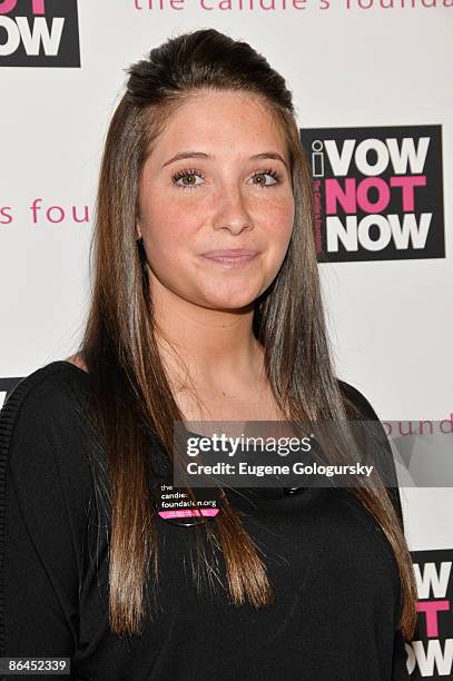 Bristol Palin attends The Candie's Foundation Town Hall Meeting on Teen Pregnancy Prevention at TheTimesCenter on May 6, 2009 in New York City.