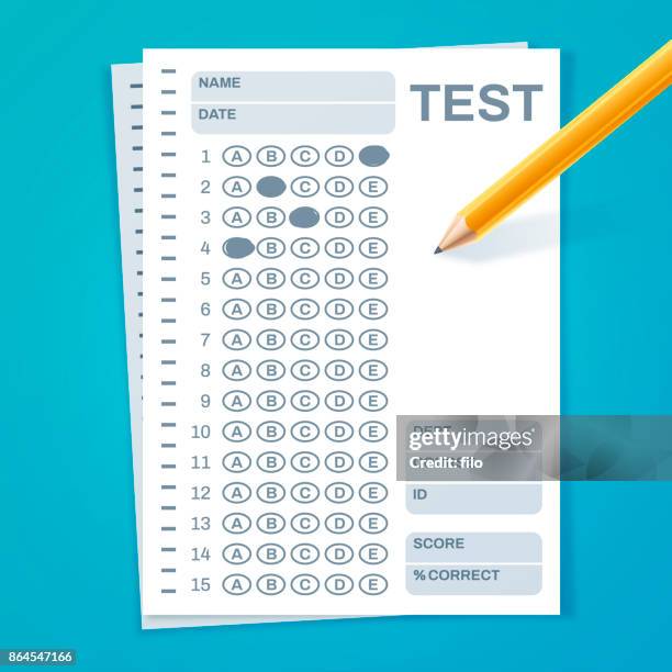 test exam - routine stock illustrations
