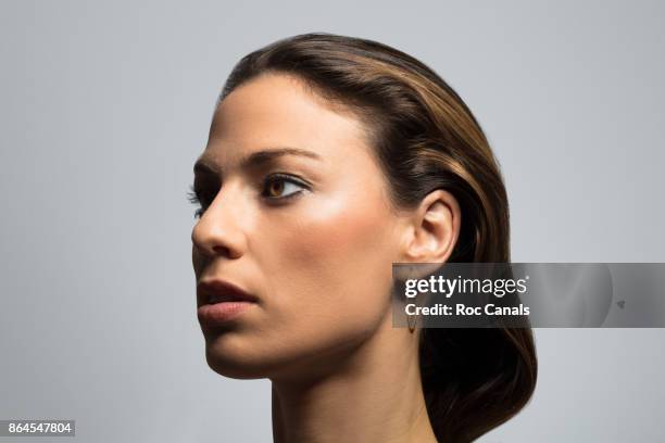 close up of serious woman - special jurisdiction for peace stock pictures, royalty-free photos & images