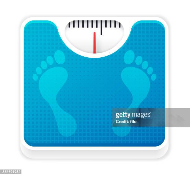 weight scale - mass unit of measurement stock illustrations