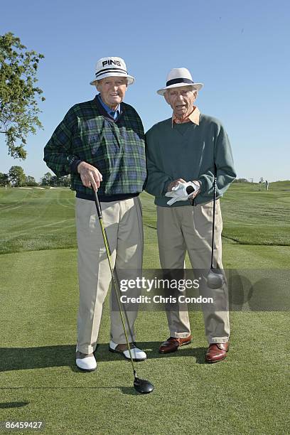 Fred Hawkins and Mike Fetchick during the second and final round of the Demaret Division at the Liberty Mutual Legends of Golf held at Westin...