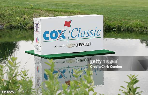 Tournament scenic on the 8th hole during the third round of the Cox Classic Presented by Chevrolet held at Champions Run in Omaha, Nebraska, on July...