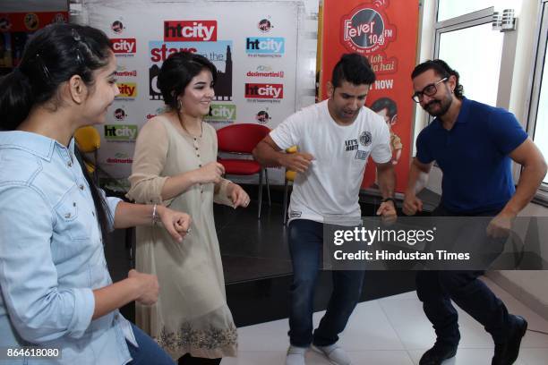 Bollywood actor Aamir Khan with his fans during an exclusive interview with HT City-Hindustan Times to promote upcoming movie "Secret Superstar" as...