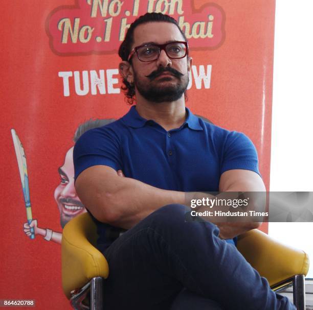 Bollywood actor Aamir Khan during an exclusive interview with HT City-Hindustan Times to promote upcoming movie "Secret Superstar" as part of Stars...