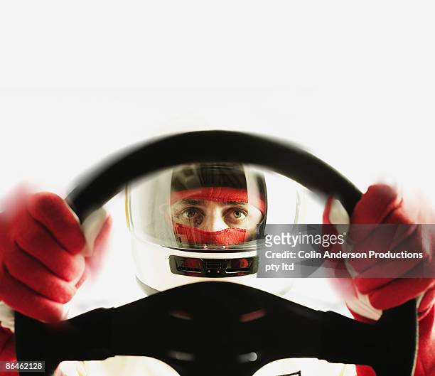 race car driver - pilota di auto da corsa foto e immagini stock