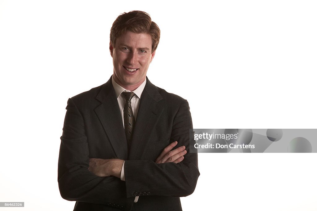 Smiling man in business attire