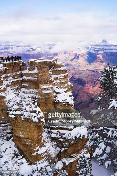 winter in grand canyon national park, flagstaff, arizona - flagstaff arizona stock pictures, royalty-free photos & images