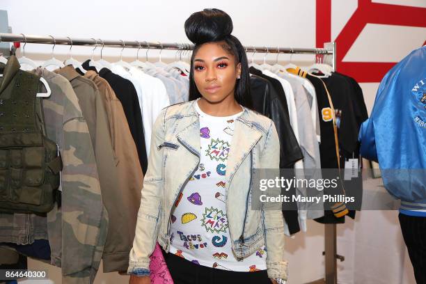 Brooke Valentine attends Concreet offcial launch and mixer at Milk Studios on October 20, 2017 in Hollywood, California.