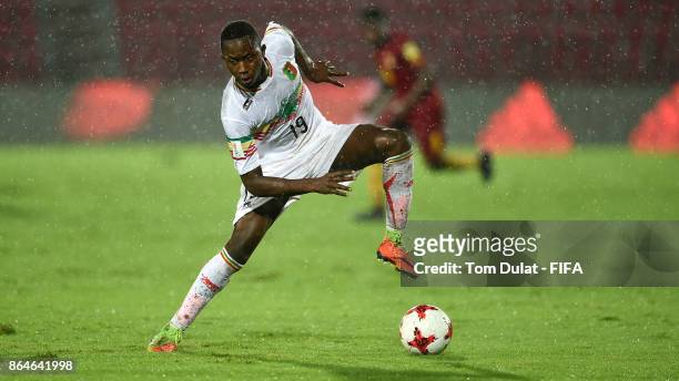 Lassana Ndiaye of Mali in action during the FIFA U-17 World Cup India 2017 Quarter Final match between Mali and Ghana at Indira Gandhi Athletic...