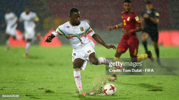 Lassana Ndiaye of Mali in action during the FIFA U-17 World Cup India 2017 Quarter Final match between Mali and Ghana at Indira Gandhi Athletic...