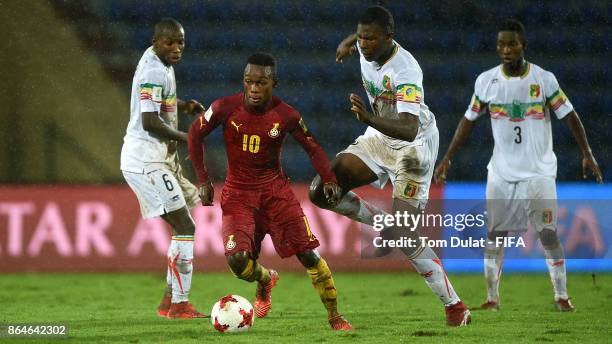 Abdoulaye Diaby of Mali and Emmanuel Toku of Ghana in action during the FIFA U-17 World Cup India 2017 Quarter Final match between Mali and Ghana at...