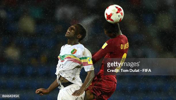 Mamadou Samake of Mali and Richard Danso of Ghana in action during the FIFA U-17 World Cup India 2017 Quarter Final match between Mali and Ghana at...